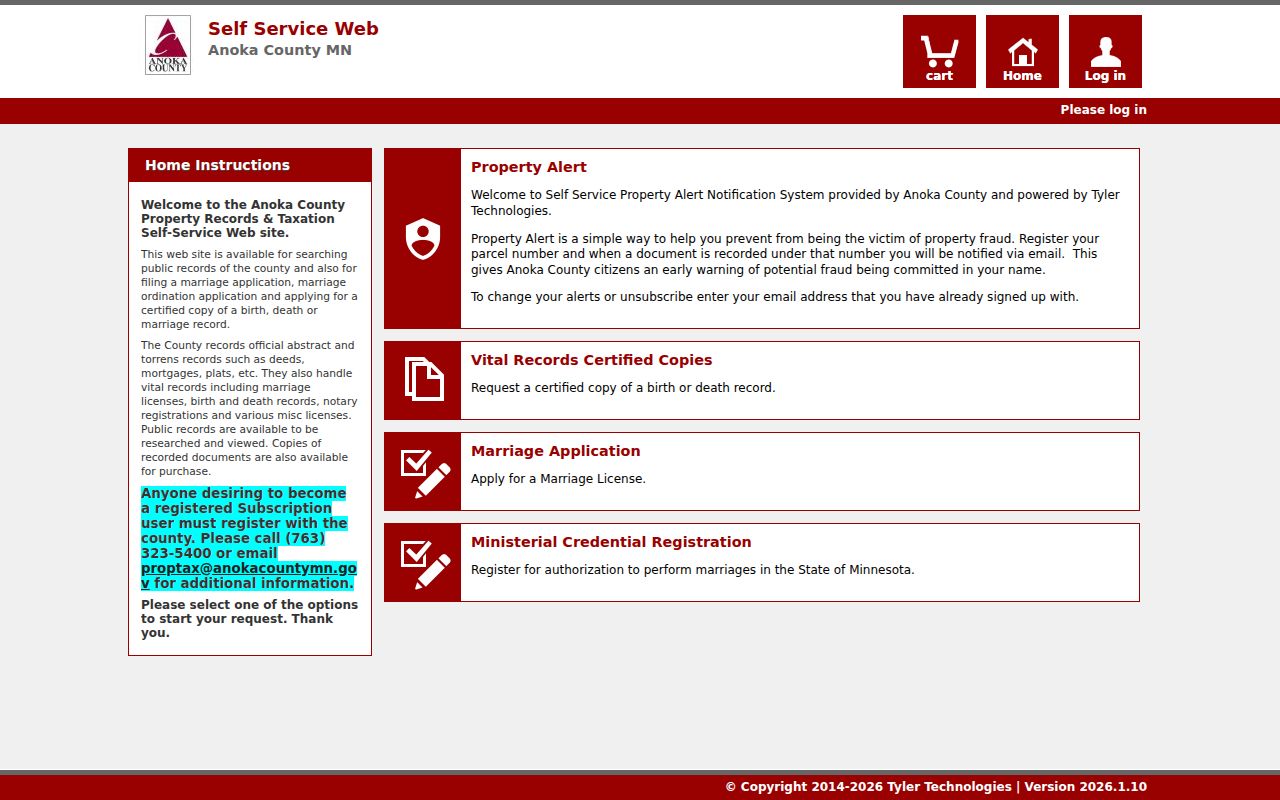 Coon Rapids residents directory Anoka County self-service records portal