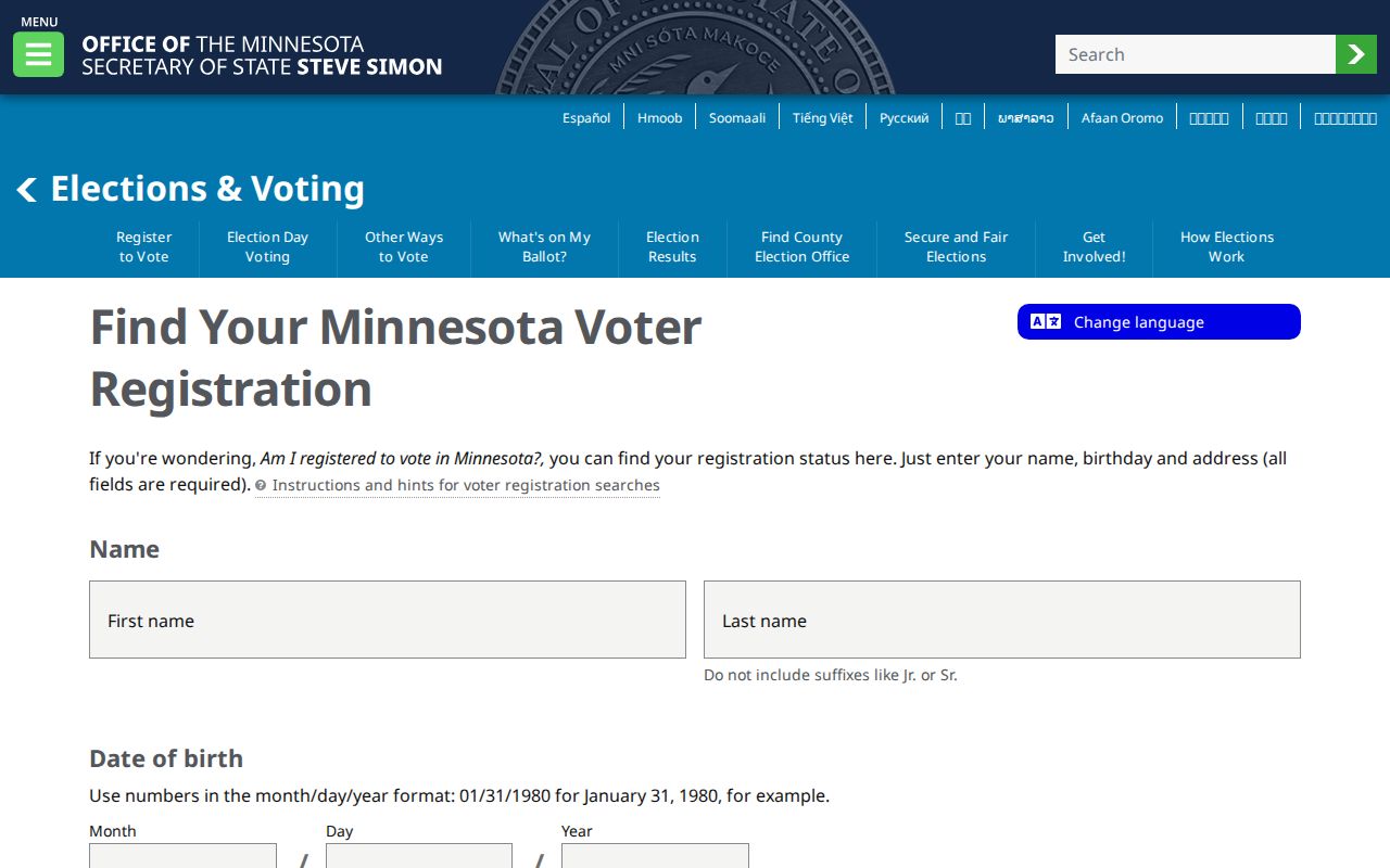 Coon Rapids residents directory Minnesota voter registration lookup