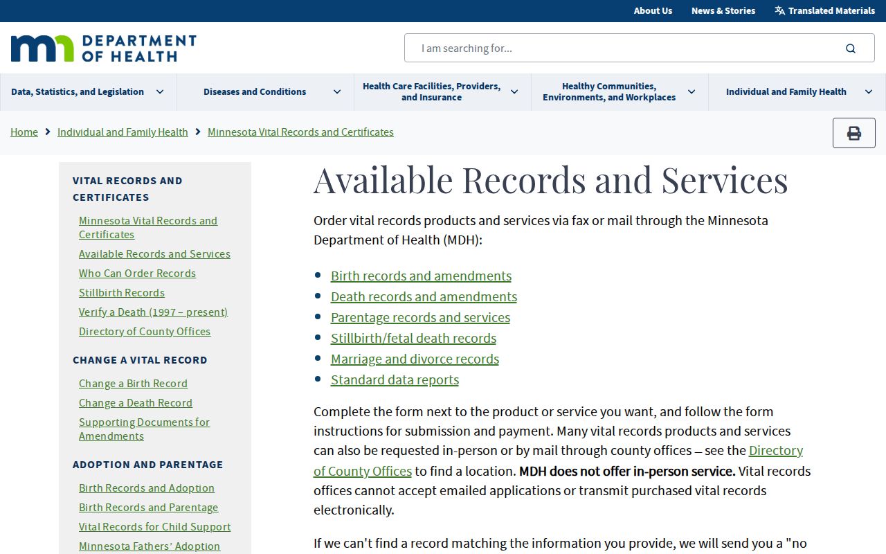 Coon Rapids residents directory Minnesota vital records services