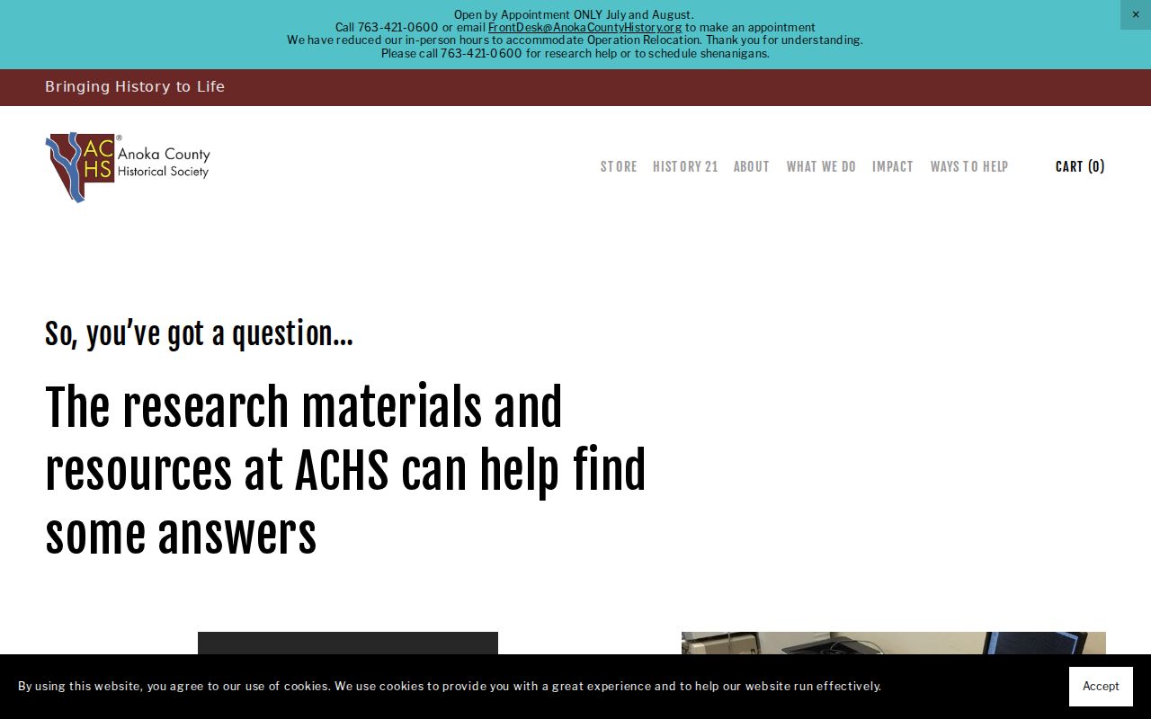 Coon Rapids city directory research at Anoka County Historical Society