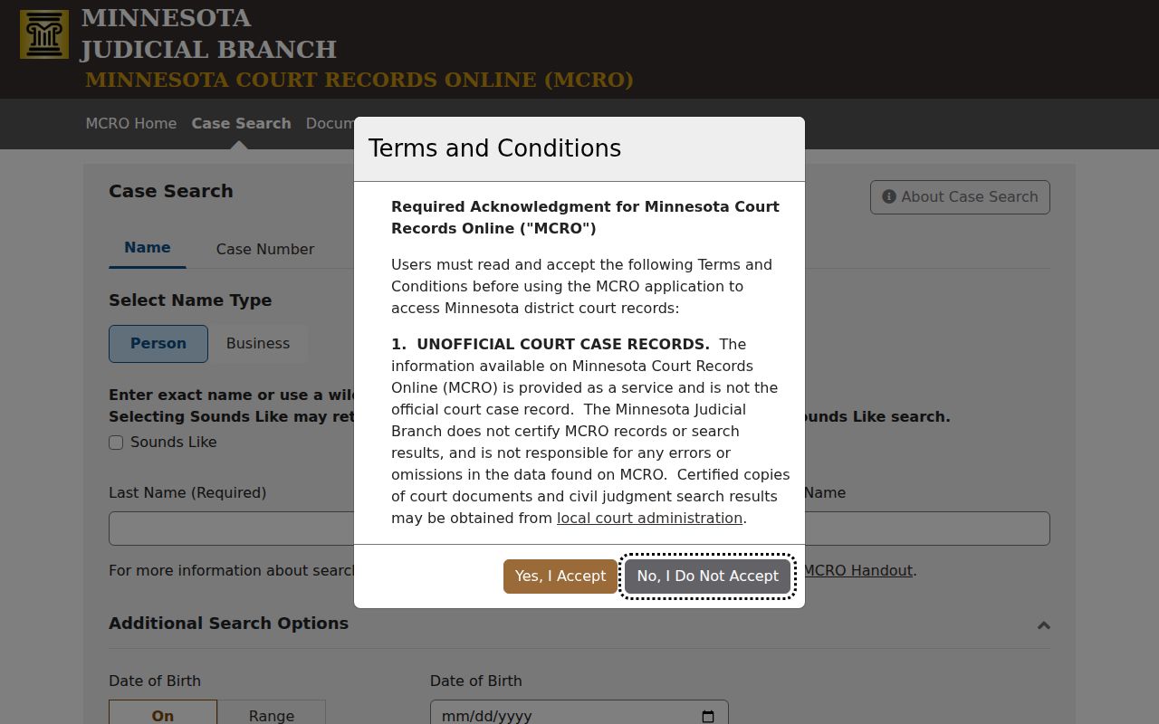 Coon Rapids residents directory Minnesota statewide court search